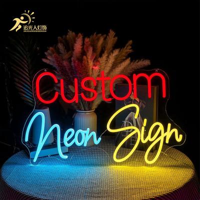 China Customization Neon Sign Bar Atmosphere Neon Walls With Letters Colorful LED Luminous Outdoor Waterproof Billboard for sale