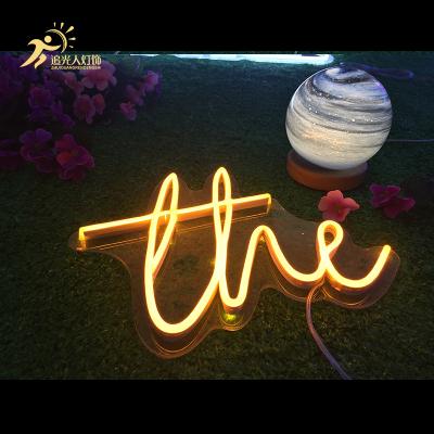 China Customizable Neon Sign LED Bar Flexible Neon Outdoor Billboard Happy Birthday Wedding Neon Lights for sale