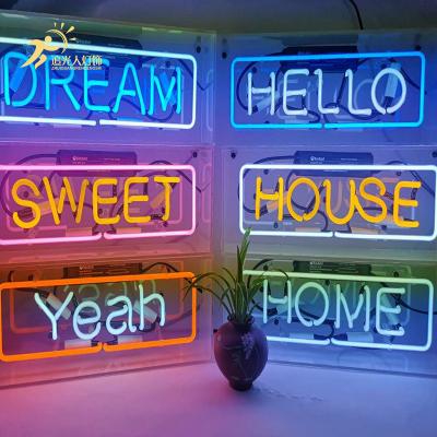 China Wholesale Custom LANDSCAPE Happy Birthday Logo LED Strip Lighting Acrylic Neon Warm White for sale