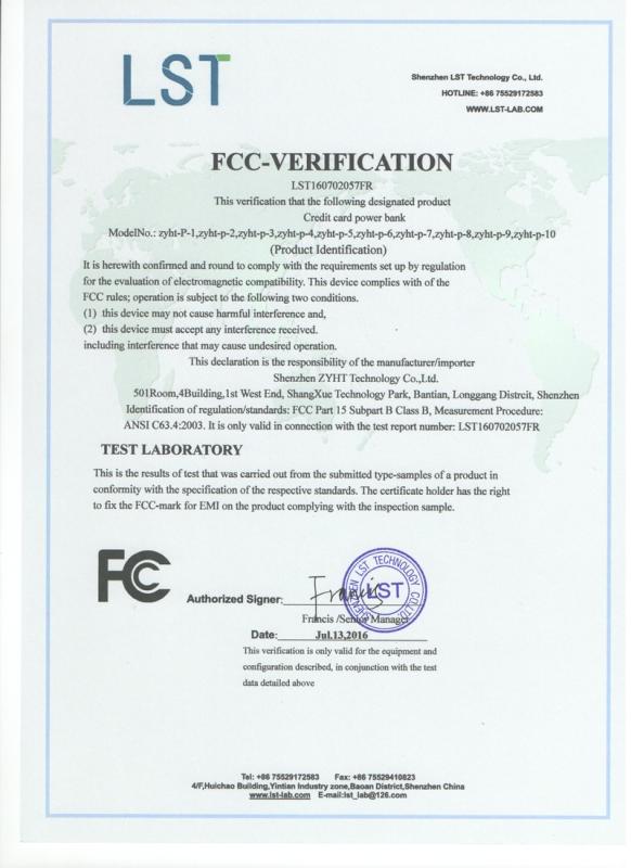 FCC - Shenzhen Zyht Technology Co.,ltd.