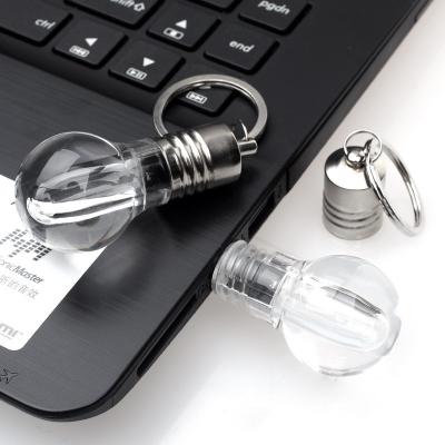 China Bulb U Disk With Promotional Customized LED Light Bulb U Disk With LED Light USB Flash Drive for sale