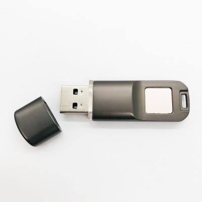 China Metal Security Fingerprint Encryption U-Disk 64GB Biometric Security Fingerprint for sale