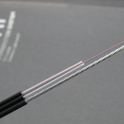 China Outdoor USE 1 2 4 Core FTTH Self-support Uni-tube Drop Cable Arc Type Outdoor Drop Fiber Optic Cable for sale