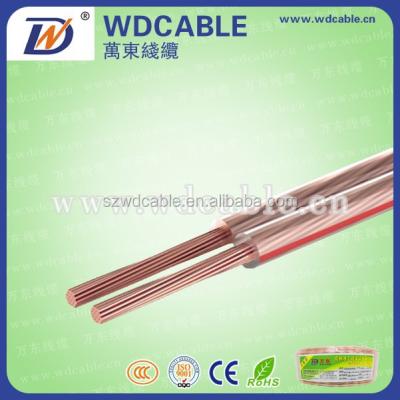 China Speaker hot sale high quality transparent audio cable for sale