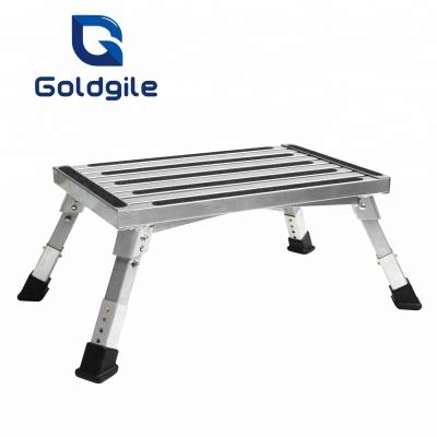 China Folding Ladders Goldgile RV Caravan Adjustable Portable Step Step NEW for sale