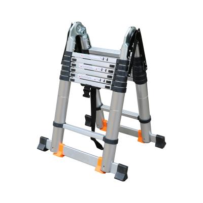 China 2021 Hot Selling Goldgile Folding Ladders Telescopic Ladder With Stabilizer Bar for sale