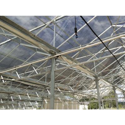 China Long service life tunnel greenhouse sun panel multi-span greenhouse greenhouse polycarbonate aluminum frame PC for sale