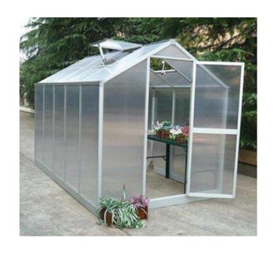 China Keep Warm And Grow In The Garden Polycarbonate Greenhouse Mini Garden Greenhouse With Wooden Frame Indoor Hydroponic Garden for sale