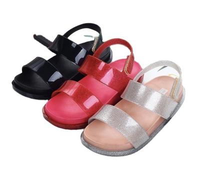 China Mini Melissad Parallel Bars Anti-skid Kids Sandals Girls Anti Slip Jelly Shoes Beach Children's Shoes Big for sale