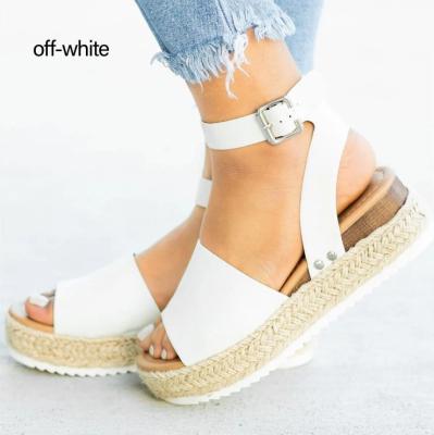 China Low price good quality anti-slip sandals for women and ladies wedge sandal for sale