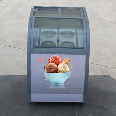 China Show case refrigerator ice cream freezer for convenience store Te koop