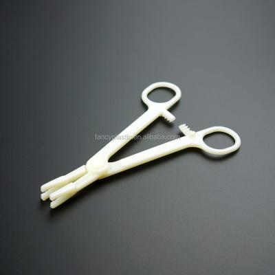 China Wholesale Plastic Open Disposable Pennington Piercing Forceps Tattoo Piercing Forceps for sale