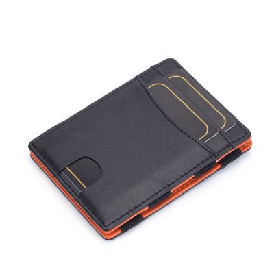 China Slim Minimalist Wallet RFID Credit Card RFID Bifold Wallet Blocking Genuine Leather Men's Magic Wallet for sale