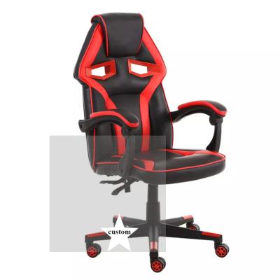 China 2021 Home Office 2021 Cheap Furniture Silla Modern Luxury Black Chair Gamer Ergonomic Recliner PU Leather Rotating Computer Racing Gaming Chair for sale