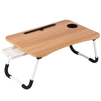 China Wholesale Custom High Quality Multifunctional Desktop Laptop Wooden Table Foldable Laptop for Bed Table for Bed Folding Computer Table for sale