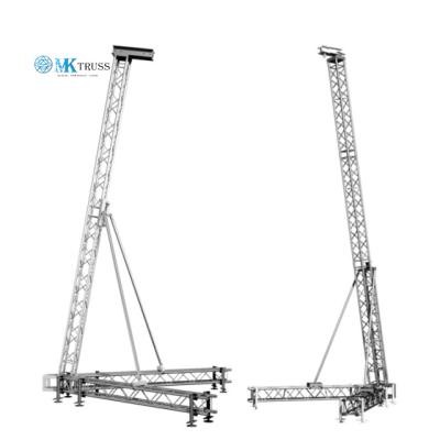 China High Quality 6M High Aluminum Stage Lighting Speaker Box Screw Truss Tower Array Line Speaker Stand Truss for Sporting Events for sale