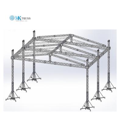 China aluminum cheap folding truss for concert scaffolding truss system zu verkaufen