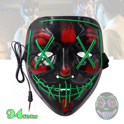 China Festival Carnival Children's Funny Halloween Style The New High Quality Glowing Face Mask Kids Festival Mask For Child for sale