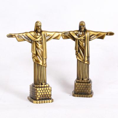 China Jesus High Quality Indoor Metal Style Metal Statues Jesus Craft Ornaments Toy New Jesus Ornament Christmas Hot Sale Gift for sale