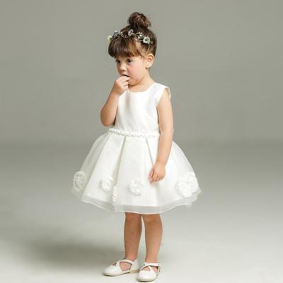 China Breathable Elegant Baby First Princess Dresses 1 Year Birthday Girl Party Tulle Christening Gown Girl's Dresses for sale