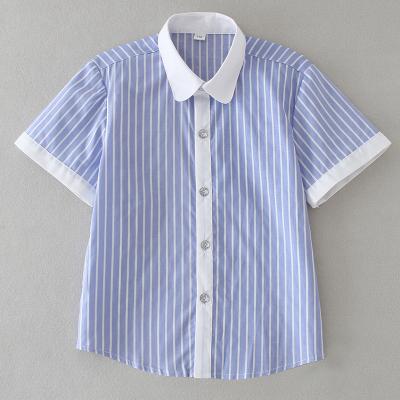 China Breathable Kids Boy Striped Shirt For Boys 3 4 5 6 7 8 9 10 11 12 13 14 15 16 17 18 Years Old Boys Shirts Youth Long Sleeve Short Sleeve for sale