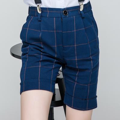 China Factory Sale Breathable Boy Formal Shorts Plaid Kids Shorts Boys School Uniforms Kids Shorts for sale