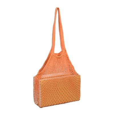 China Large Medium Small Medium Cotton Mesh Bag Reusable Shopping Organic Reusable Organic Bundle for sale