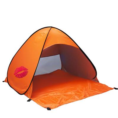 China Waterproof Custom Made Summer Beach Camping Tents 2 Or 3 Person Outdoor Fishing Diagonal Tying Type for sale