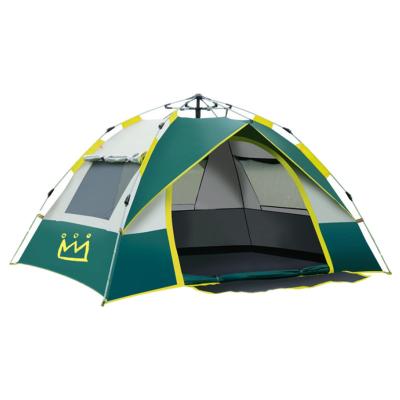 China Diagonal Bracing Type Auto Open Top Beach Pop Resistant Quickly Up Tent 3-4 People Camping For Outdoor for sale