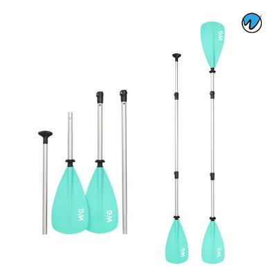 China Custom Logo Eco-friendly Inflatable Unisex Stand Up Paddle SUP Kayak Two Blades Surf Paddles For Surfboard for sale