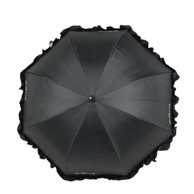 China All In 1 Wholesale Umbrella Promotion Black Fiberglass Dome Shape Apollo Lady Umbrella for sale