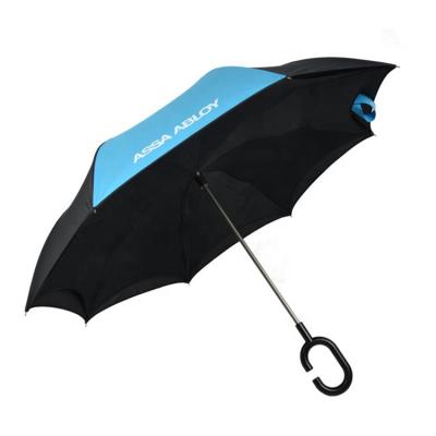 China All in 1 Shenzhen Reverse Umbrella Double Layer Soild Color Good Selling Umbrella for sale