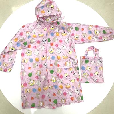 China Cute Pattern Windproof Raincoat Printing Children's Raincoat Raincoat For Kids for sale