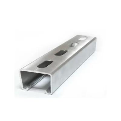 China Custom Channel Bracket Stainless Steel Aluminum Metal Galvanized C U Angle Slot Brackets BRK-012 for sale