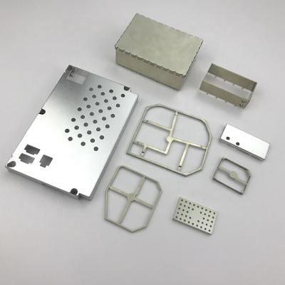 China No Burrs Custom Metal Stamping Shield Cover Parts EMI RF Armature Case Can Box for sale