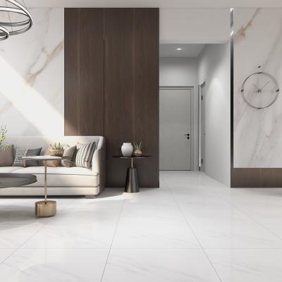 China 60X60 Metallic Glazed Tiles Foshan Effect Bedroom Family Super Modern White Marble Glazed Floor Tiles for sale