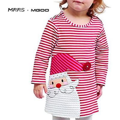 China Anti-Wrinkle MRRS Customized OEM Long Sleeve Cartoon Baby Cotton Dress Dresses for sale