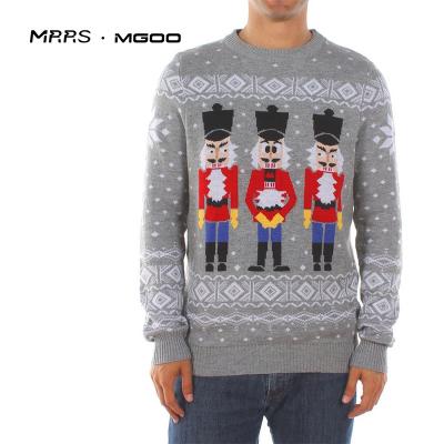 China MRRS Anti-Wrinkle Customized Front And Back Pattern Men's Nutcracker Christmas Sweater for sale