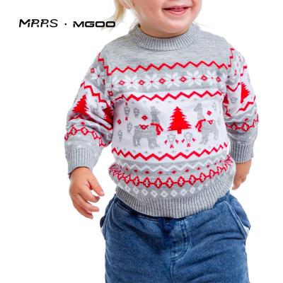 China High Quality Fashion Anti-Shrink Gray Unisex Baby Toddler Sweater OEM Customized by MRRS for sale