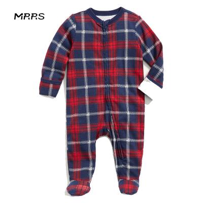 China Breathable OEM Plaid Zipper Baby Soft Winter Romper/Solid Color Custom Pure Cotton MRRS Wear Resistance for sale