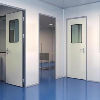 China High Quality Medical Colorful Fire Protection Operating Room Door Factory Customized Steel Clean Room Door Hospital Double Leaf Door for sale