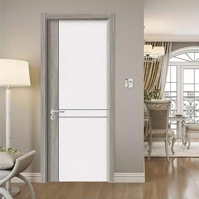 China Fire Protection PVC Door PVC Material Indoor MDF Flush Door for sale