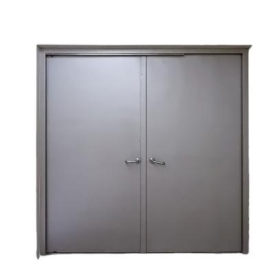 China Fire Protection 180min Steel Fire Paint Rated Door Galvanized Hollow Metal Flush Firedoor for sale