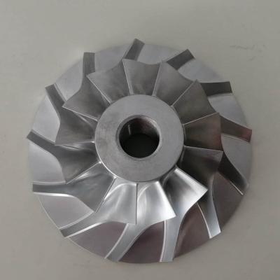 China Industry Stainless Steel Forged Curved Blade Marine Impeller Fan Impeller Water Pump Impeller for sale