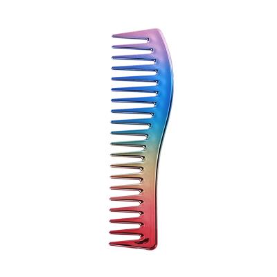 China Common Comb Private Label Woman OEM Scrape Logo Bling Wide Tooth Comb Custom Biodegradable Fancy For Curly Hair Comb for sale