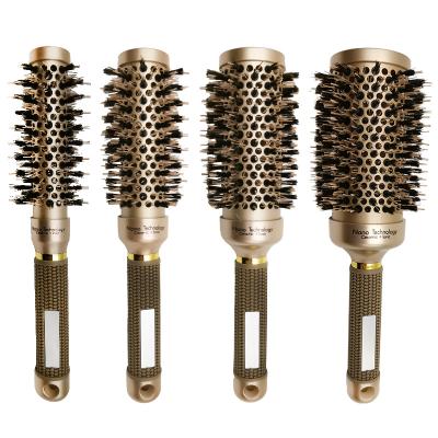 China Styling Hair Brush Guaranteed Quality Price Suitable Metal Tube Comb Glitter Hair Brush for sale