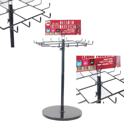 China Shops Hot Selling Free Standing Metal Display Rack Fashion Cards Show Rack Metal Spinner Cards Display Rack for sale