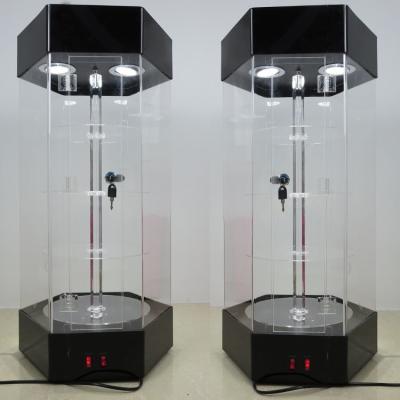 China Shop Custom Import Perfume Store Rack One-stop 360 Degree Rotating Acrylic Display Perfume Display Rack for sale