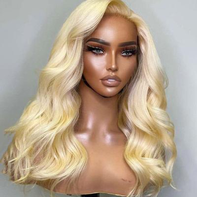 China Body Wave Human Hair Wig 613 13X6 Hd Brazilian Frontal Lace Wig 613 Human Hair Blonde Wigs for sale