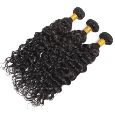 China Virgin Curly Bundle Hair Vendors Raw Water Wave Hair Bundles 40 Inch Peruvian Hair Bundles for sale